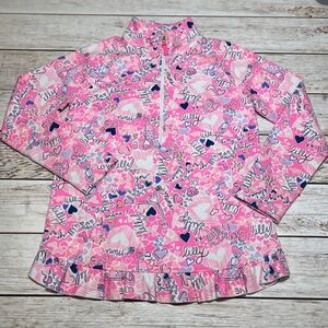 Lilly Pulitzer Lilac You a Lot Valentine’s Girls Popover